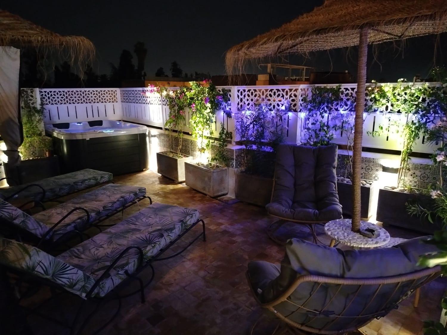 Riad & Spa Sous Le Soleil Chez Jerome Et Pamela Ch Lagon Marrakesh Exterior foto